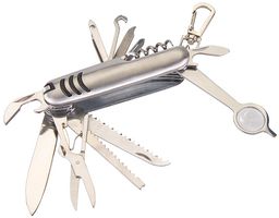 POCKET PENKNIFE, 19 FUNCTION; Knife Type Folding; Blade Material Stainless Steel; Blade Length -; Overall Length 89mm; Product Range -