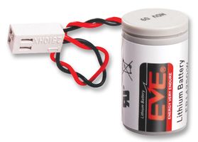 BATTERY, LITHIUM, WIRED, 1/2AA