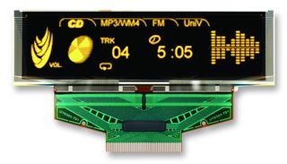DISPLAY, OLED, 64X256, YELLOW