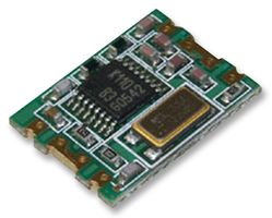 RF MOD, TRANSMITTER, FM, FSK, 434.2MHZ; RF Modulation -; Data Rate Max -; Frequency 434.2MHz; Sensitivity dBm -; Supply Voltage Min -; Supply Voltage Max -; Supply Current -; RF Transmitter Applications -; Product Range -; SVHC No SVHC (12-Jan-2017)