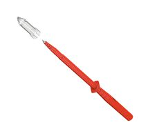 PROBE, TEST, RED, SLIM, 4MM; Test Probe Type -; Test Probe Functions -; Accuracy % -; For Use With -; Product Range -; SVHC No SVHC (15-Jan-2019); Accessory Type Test Probe; Approval Bodies BG, IEC, VDE; Colour Red; External Length / Height 122mm; Working
