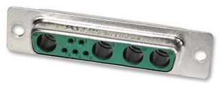 CONNECTOR, FEMALE, 9W4; Product Range D Sub-M Series; Insert Arrangement DB-9W4; No. of Signal Contacts 5Contacts; Gender Receptacle; No. of Power Positions 4; Contact Termination Type Solder Cup; D Sub Shell Size DB; Connector Body Material Metal Body; C