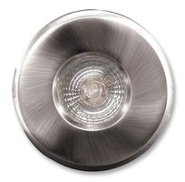 DOWNLIGHT,SHOWER, LV, BRUSHED; Light Source Halogen; Input Power 50W; Input Voltage 12V; Light Colour -; Colour Temperature Typ -; Ceiling Hole Dia 85mm; Product Range -; SVHC No SVHC (15-Jun-2015); Colour Brushed Nickel; Depth 117mm; External Diameter 83