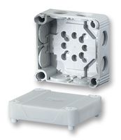BOX, JUNCTION, 85X85X51, W/O TERMS; No. of Ways 8; Current Rating -; IP Rating IP55; Product Range DK Series; Body Colour Grey; Enclosure Type Junction Box; External Depth - Metric 85mm; External Height - Metric 51mm; External Width - Metric 85mm