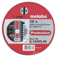 CUTTING DISC SET,125X1X22.23MM,10PC