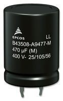 Epcos B43508F2108M000 Cap, 1000Μf, 250V, Alu Elec, Snap-In