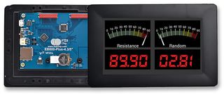 DEV BOARD, FT800 3.5" TFT LCD BLACK CASE