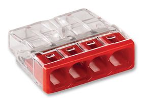 Wago 2273-204 Terminal Block, Pluggable, 4Pos