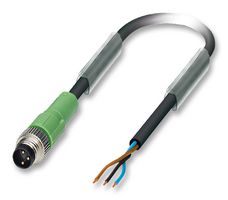 Phoenix Contact 1681664 Sensor Cable, 3Pos, M8 Plug, 1.5M