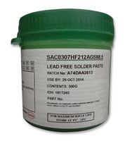 SOLDER PASTE, SN/AG/CU, 226 DEG C, 500G