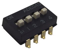 Alcoswitch - Te Connectivity 1825058-7 Dip Switch, 4Pos, Spst, Slide