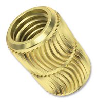BRASS INSERT, UNHEADED, M6; Thread Size - Metric M6; Wall Thickness Min 3.6mm; Body Length 12.7mm; External Diameter 8.5mm; Product Range -; SVHC No SVHC (15-Jan-2019); Fastener Material Brass