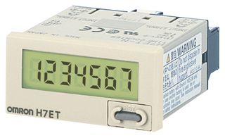 Omron Industrial Automation H7Etnfv Time Counter, 8 Digit, 24-240Vac/dc