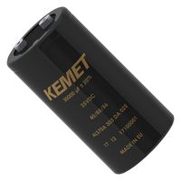 Kemet Als70A822Qm450 Cap, 8200Μf, 450V, Alu Elec, Screw