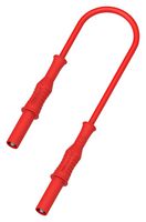 Multicomp Pro 76-016 4Mm Banana Plug To Plug Lead, Red, 1.5M