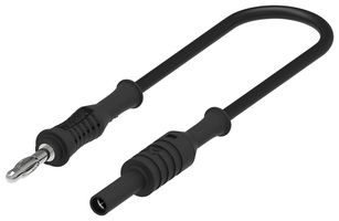 Multicomp Pro 76-098 4Mm Banana Plug-Jack, Black, 250Mm