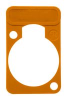 Neutrik Dss-Orange Lettering Plate, D Shape, Orange