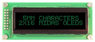 MIDAS DISPLAYS MCOB21605B1V-EGP