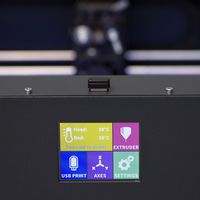CRAFTBOT PLUS - 3D Printer, 1.75mm Filament, 0.1mm Layer, 250mm x 200mm x 200mm Build, 200mm/s, USB