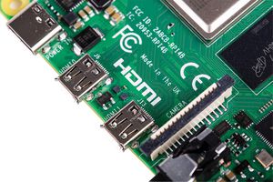RPI4-MODBP-4GB - Single Board Computer, Raspberry Pi 4 Model B, BCM2711 SoC, 4GB DDR4 RAM, USB 3.0, PoE Enabled