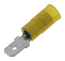 Molex / Partner Stock 19025-0005 Male Quick Disconnect, 12-10Awg, Yellow