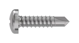 Tr Fastenings 5.5 X 22 Ppstdx Z100 Din7504 Pan Head Screw, Steel, 5.5Mm X 22Mm