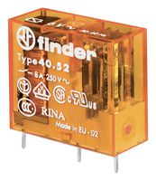 Finder 40.52.8.230.4000 Power Relay, Dpdt, 230Vac, 8A