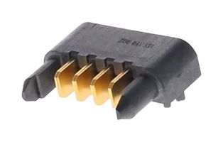 Molex / Partner Stock 46437-9304 Rect Pwr Conn, R/a Plug, 4Pos, Press Fit