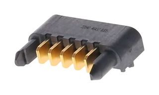 Molex / Partner Stock 46437-9305 Rect Pwr Conn, R/a Plug, 5Pos, Press Fit