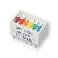 Erg Components Sds-6-023 Switch, Dil, St, 6Way