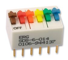 Erg Components Sds-6-014 Switch, Dil, St, 6Way