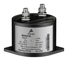 Epcos B25631B0307K600 Capacitor, 300Uf, 600V, Can