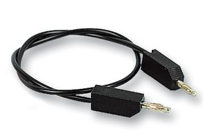 Multicomp Pro Jr8001/0.5M Black Test Lead, Blk, 500Mm, 15V, 4A