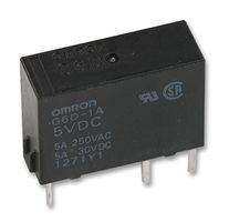 Omron Electronic Components G6D-1A-Asi  Dc5 Relay, Spst-No, 250Vac, 30Vdc, 5A