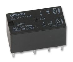 Omron Electronic Components G5V-2-H1  Dc9 Relay, Signal, Dpdt, 24Vdc, 1A