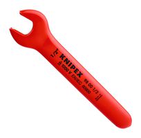 Knipex 98 00 1/2 Open End Wrench, 1/2, 139.7Mm L, 15Deg