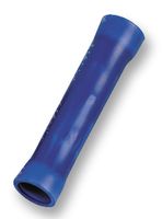 Multicomp Pro Bv2 Crimp Terminal, Butt, Blue, Pk100