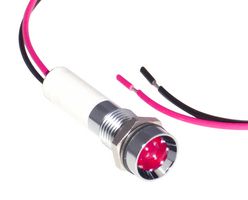 Cml Innovative Technologies 19050353Wec Led Panel Indicator, Red, 8Mm, 24Vdc