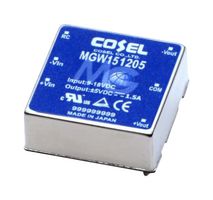 Cosel Mgw154805 Dc-Dc Converter, 5V/-5V, 1.5A