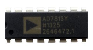 Analog Devices Ad7813Ynz Adc, 10Bit, 400Ksps, Parallel, Dip-16