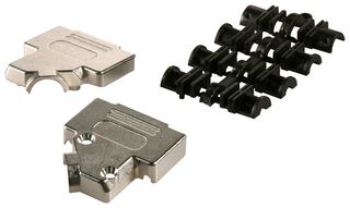 Mh Connectors Mhd45Zk-15-K Backshell, D, Nickel, 45Dg, 15Way