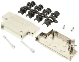 Mh Connectors Mhd45Zk-37-K Backshell, D, Nickel, 45Dh, 37Way