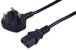 Pro Elec Pelb1203 Lead Uk Plug To Iec C13 Black 0.75M