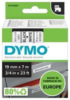 Dymo 45803 Tape, Black/white, 19Mm