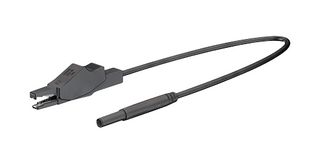 Staubli 659185-100-21 Test Lead, Blk, 1M, 600V, 10A