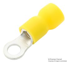 Multicomp Pro Rves5-4 Crimp Terminal, Ring, 4Mm, Yellow, Pk100