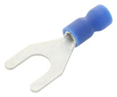 Multicomp Pro Sves2-4 Crimp Terminal, Fork, 4Mm, Blue, Pk100