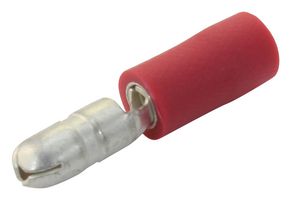 Multicomp Pro Mpd1-156 Crimp Terminal, Bullet, Male, Red, Pk100