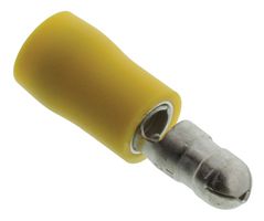 Multicomp Pro Mpd5-195 Crimp Terminal, Bullet, Male, Yellow