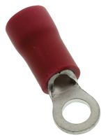 Jst (Japan Solderless Terminals) Fvws1.25-3  (Lf) K Crimp Terminal, Ring, 3Mm, Red, Pk100